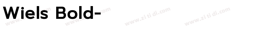 Wiels Bold字体转换